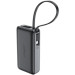 Acefast Батарея універсальна Acefast 10000mAh 30W PD, USB-C witch cable, USB-A, Li-Pol, M7 Black (6974316283379)