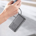 Acefast Батарея універсальна Acefast 10000mAh 30W PD, USB-C witch cable, USB-A, Li-Pol, M7 Black (6974316283379)