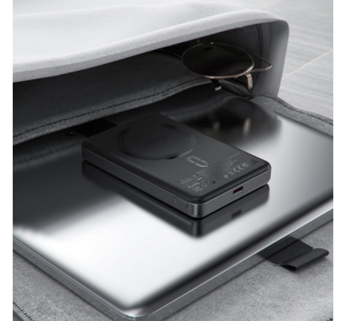 Acefast Батарея універсальна Acefast Magnetic Wireless 10000mAh 20W PD, QC/3.0, QI 15W, M12 Black (6974316283393)