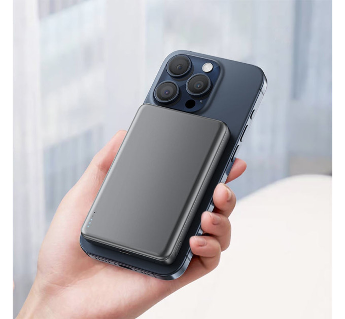 Acefast Батарея універсальна Acefast Magnetic Wireless 10000mAh 20W PD, QC/3.0, QI 15W, M12 Black (6974316283393)