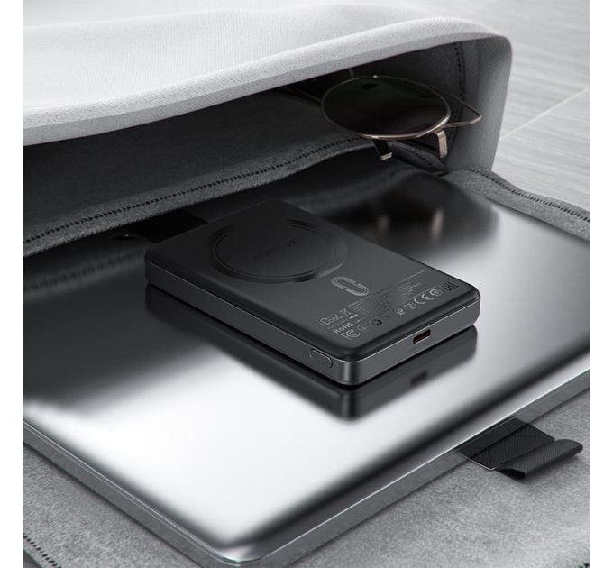 Acefast Батарея універсальна Acefast Magnetic Wireless 10000mAh 20W PD, QC/3.0, QI 15W, M12 Black (6974316283393)