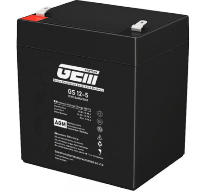 GEM Батарея до ДБЖ GEM GS 12V-5Ah (GS 12-5)