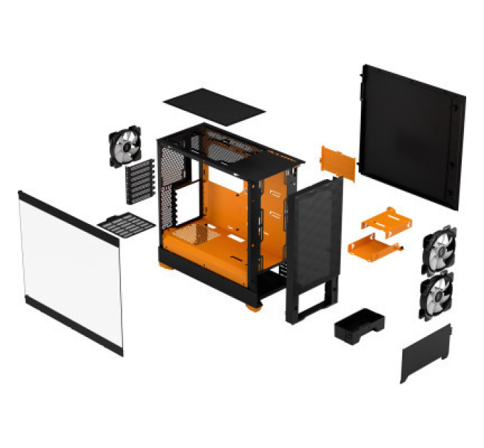 Fractal Design Корпус Fractal Design Pop Air RGB Orange Core TG (FD-C-POR1A-05)