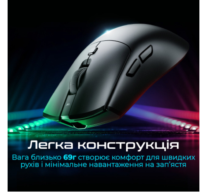 RAWM Мишка RAWM SA-MH01Pro Wireless/Bluetooth Black (SA-MH01PRO.black)