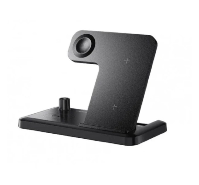 Essager Зарядний пристрій Essager 4-in-1 wireless charger 15W foldable desktop black (EWXZM-JC01-Z)