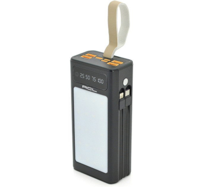 ACL Батарея універсальна ACL 30000mAh, LIGHTER, Type-C + Lighting, Black (PW-85B)