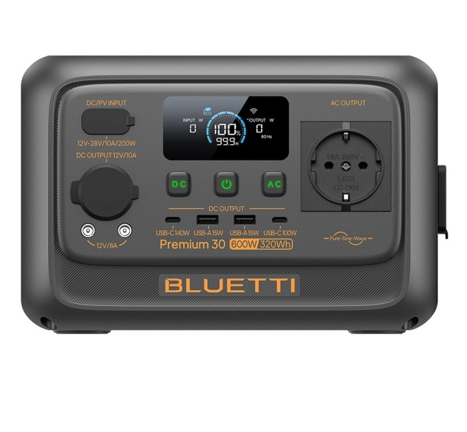 BLUETTI Зарядна станція Bluetti Premium 30 V2, 600W, 320Wh