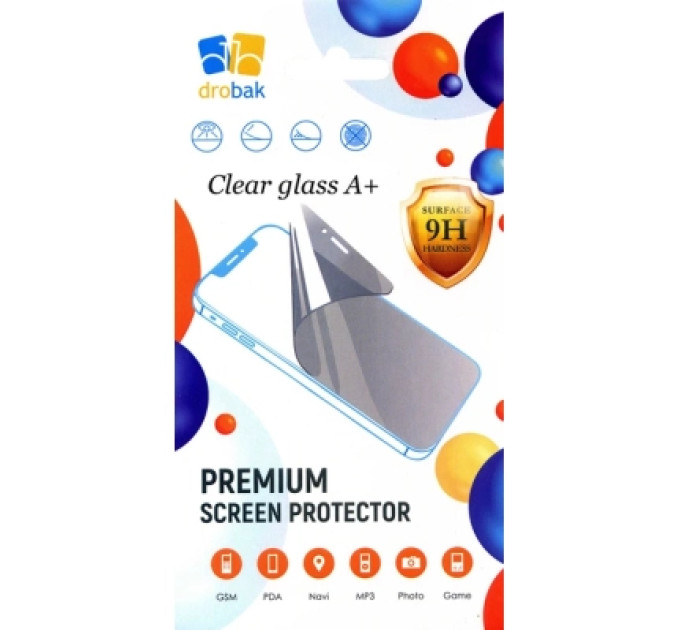 Drobak Скло захисне Drobak Clear glass A+ Apple iPhone 16 Pro Max (151580)