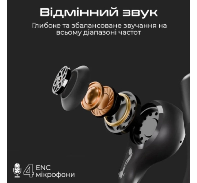 HIFuture Навушники HiFuture VibeMate Black (vibemate.black)