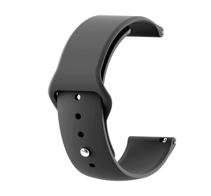 BeCover Силіконовий ремінець BeCover для Samsung Galaxy (20mm)/Watch 5/ Watch 4 40/44mm/Watch 4 Classic 42mm/Watch Active/Active 2 40/44mm/Watch 3 41mm/Gear S2/Classic/Gear Sport Black (706176)