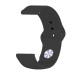 BeCover Силіконовий ремінець BeCover для Samsung Galaxy (20mm)/Watch 5/ Watch 4 40/44mm/Watch 4 Classic 42mm/Watch Active/Active 2 40/44mm/Watch 3 41mm/Gear S2/Classic/Gear Sport Black (706176)