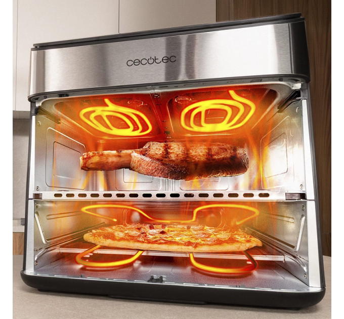 Cecotec Мультипіч Cecotec Cecofry FoodCourt 18000 4Pizza+ (A90_EU01_120299)