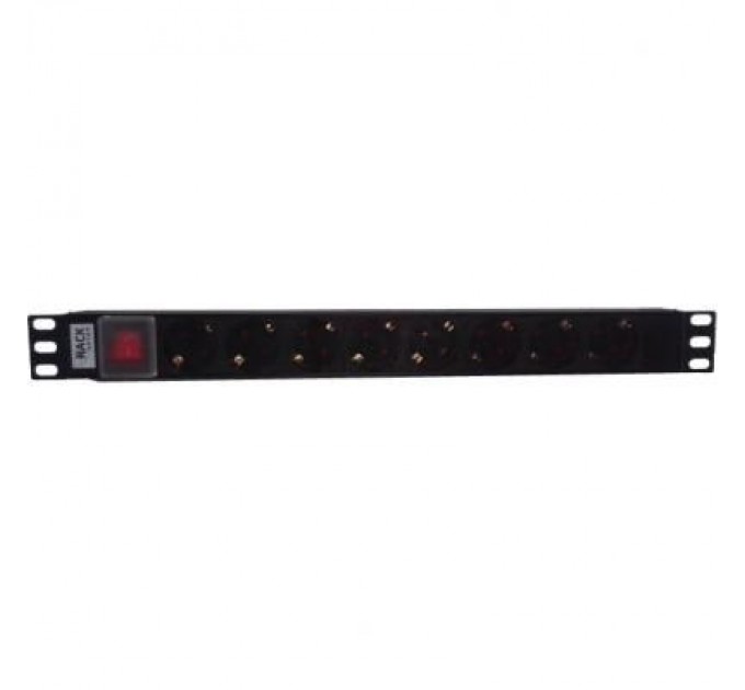 Hypernet Силовий блок Hypernet 19" 8 розеток без кабеля с выкл. (SPP8-WC)