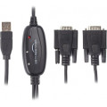 Viewcon Перехідник USB 2.0 to 2хCOM (9+25pin) 1.4m Viewcon (VE591)