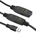 PowerPlant Адаптер USB 3.0 AM - AF, 10 m, active PowerPlant (CA912858)