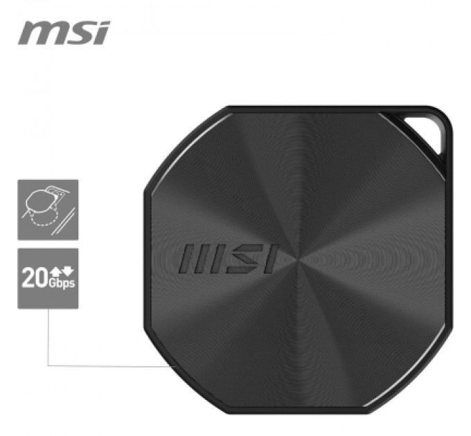 MSI Накопичувач SSD USB-C 1TB MSI (S78-440L0B0-P83)