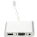 PowerPlant Перехідник Lightning (M) to HDMI, VGA, 3.5mм (F) PowerPlant (CA911929)