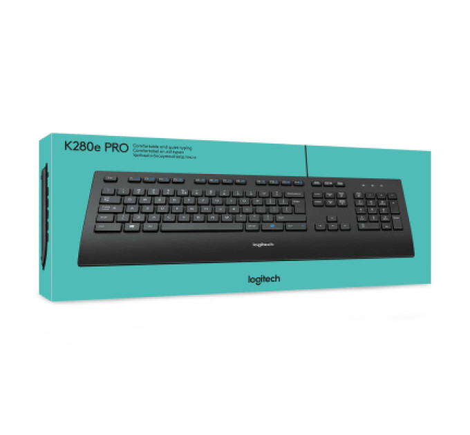 Logitech Клавіатура Logitech K280e for Business USB UA Black (920-005217)