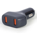 Gembird Зарядний пристрій Gembird 2 port 36W QC3.0 (TA-U2QC3-CAR-01)