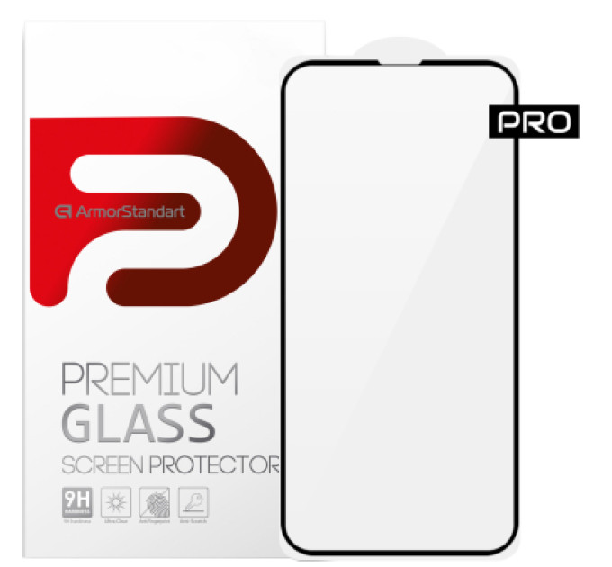 Armorstandart Скло захисне Armorstandart Pro 3D Apple iPhone 13 Pro Max Black (ARM60265)