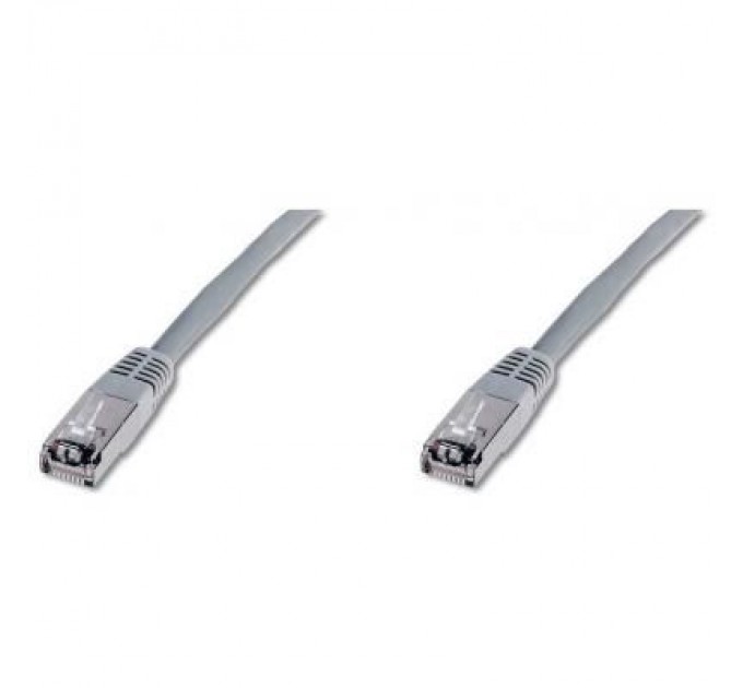 Digitus Патч-корд Digitus 0.5м, cat.5e, SF-UTP, AWG 26/7, gray (DK-1531-005)