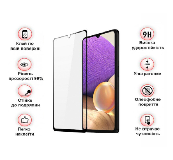 BeCover Скло захисне BeCover Samsung Galaxy A32 5G SM-A326 Black (708251)