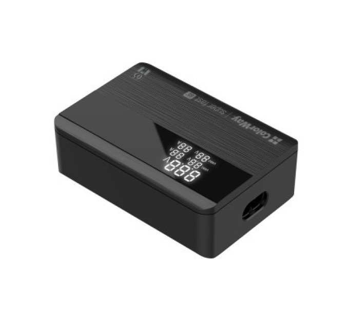 ColorWay Зарядний пристрій ColorWay Power Delivery (2USB-A + 2USB TYPE-C) (65W) black (CW-CHS040PD-BK)