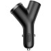 Baseus Зарядний пристрій Baseus Y type dual USB-A Black (CCALL-YX01)