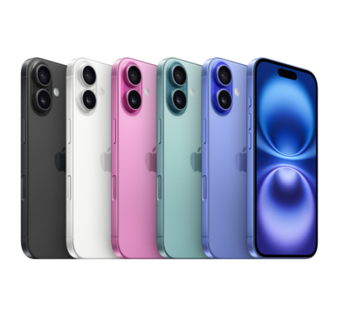 Apple Мобільний телефон Apple iPhone 16 Plus 128GB Teal (MXVY3)