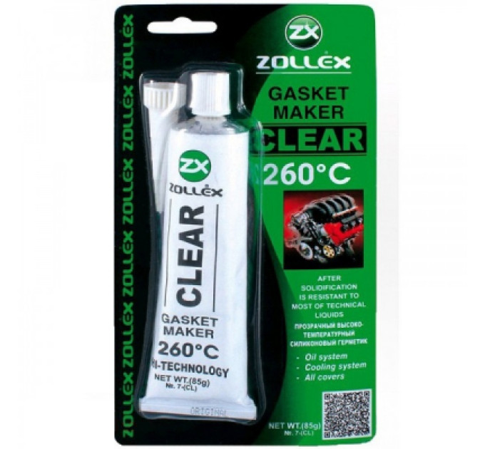 Zollex Герметик автомобільний Zollex CLEAR-85g (CLEAR-85gP)