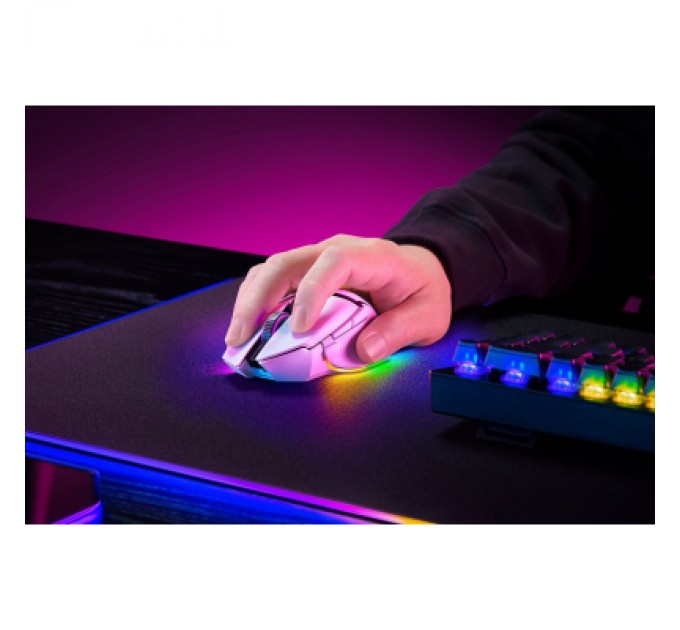 Мишка Razer Basilisk V3 Pro 35K Wireless/Bluetooth White (RZ01-05240200-R3G1)