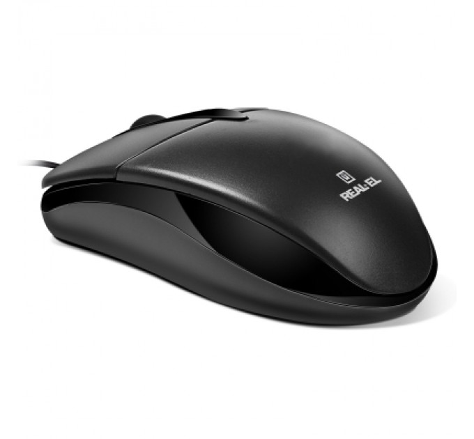 REAL-EL Мишка REAL-EL RM-214 USB Black (EL123200039)