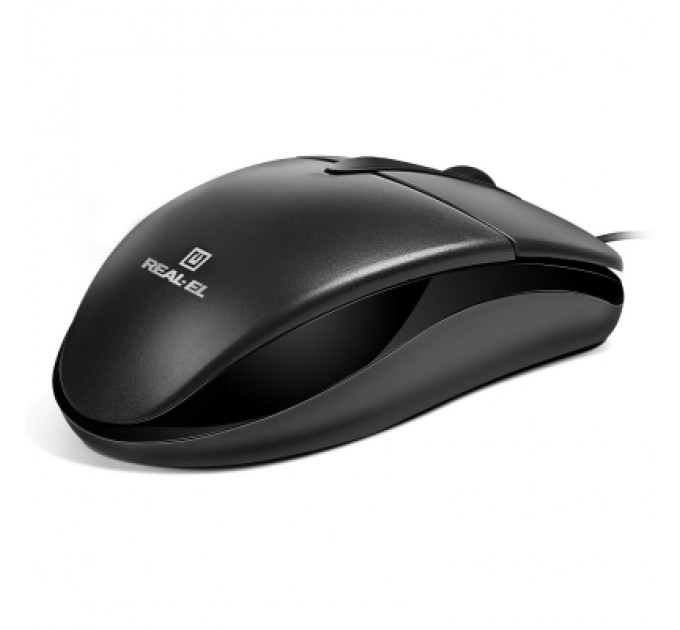 REAL-EL Мишка REAL-EL RM-214 USB Black (EL123200039)