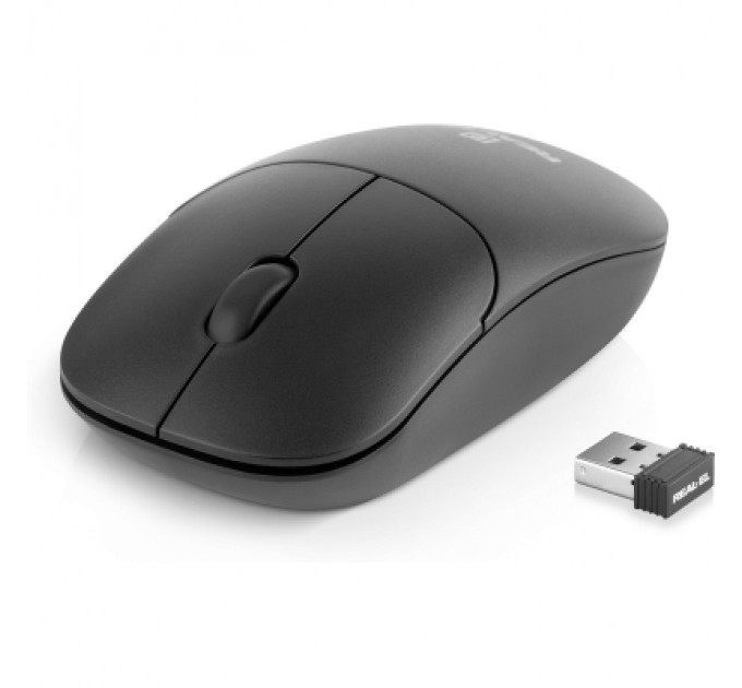REAL-EL Мишка REAL-EL RM-313W Wireless Black (EL123200042)