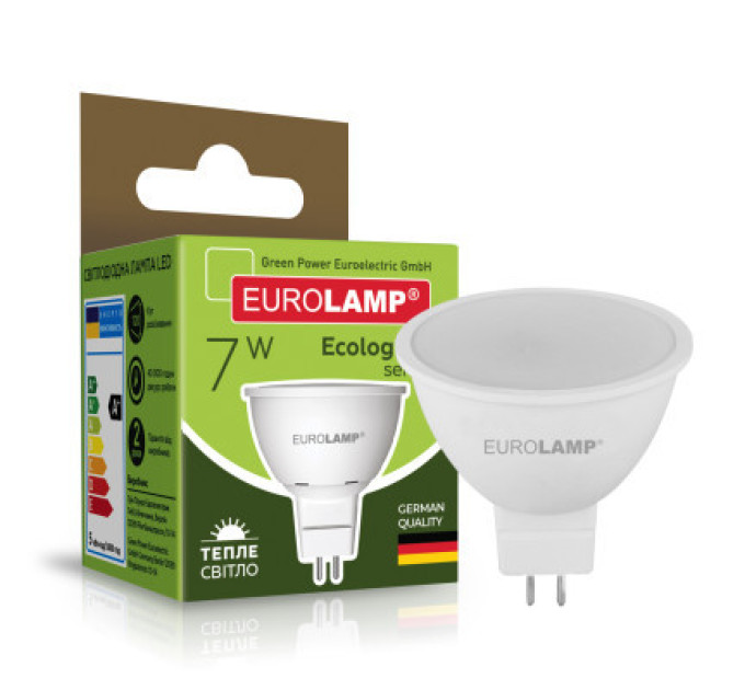 Eurolamp Лампочка Eurolamp LED SMD MR16 7W GU5.3 3000K 220V (LED-SMD-07533(P))