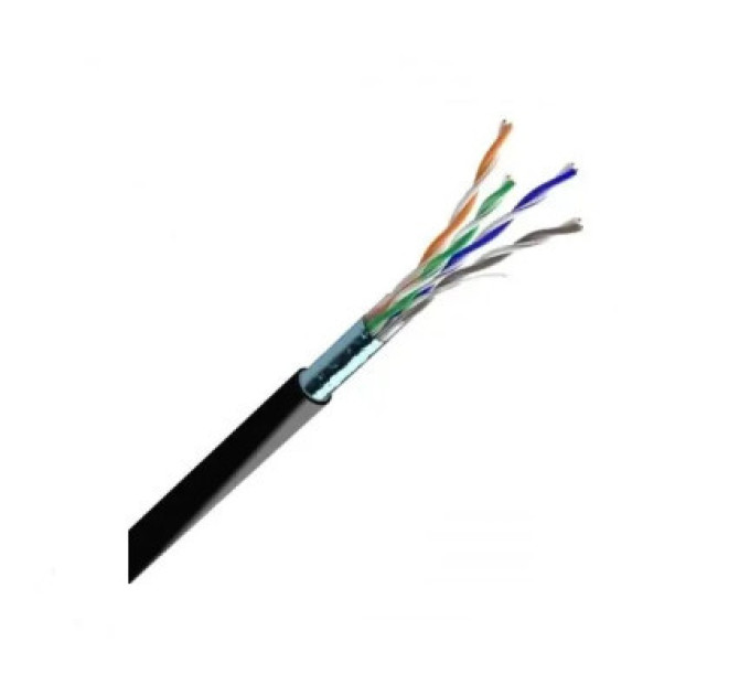 ЗЗКМ Кабель мережевий ЗЗКМ FTP cat.5e 305м 4х2х24AWG Cu PE(зовнішній) (7091002)