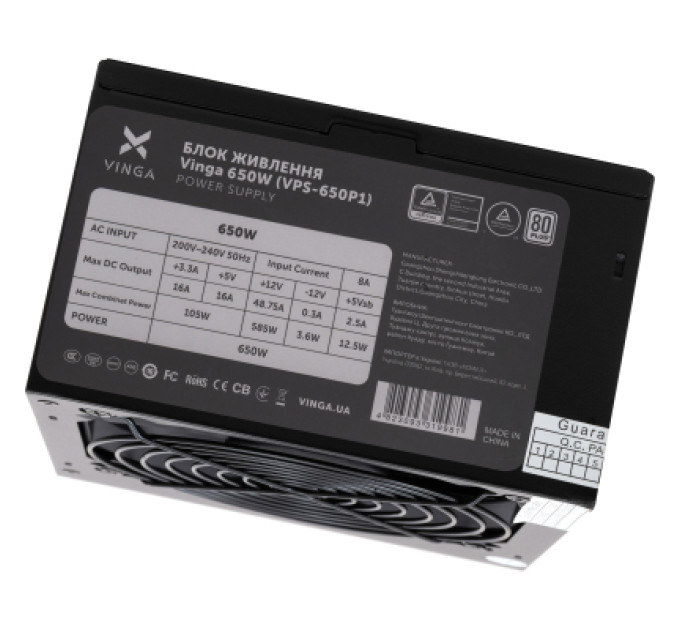 Vinga Блок живлення Vinga 650W (VPS-650P1)