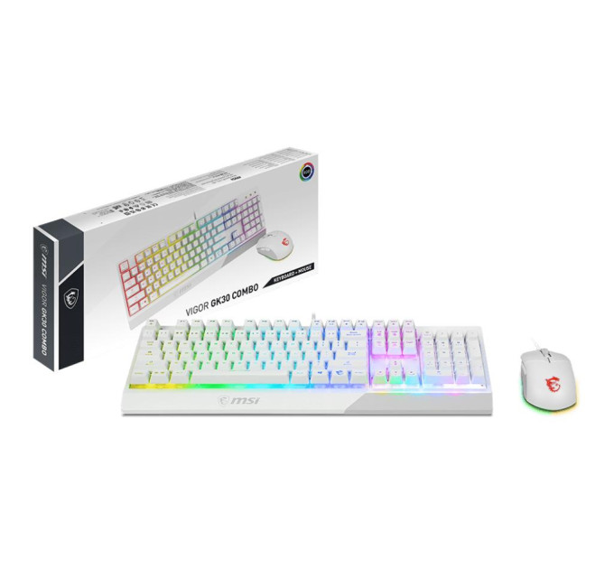 MSI Клавіатура + миша VIGOR GK30 COMBO WHITE UA MSI