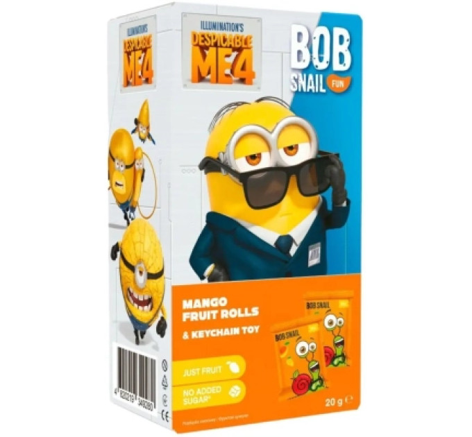 Bob Snail Цукерка Bob Snail Fun Манго з іграшкою 20 г (4820219349280)