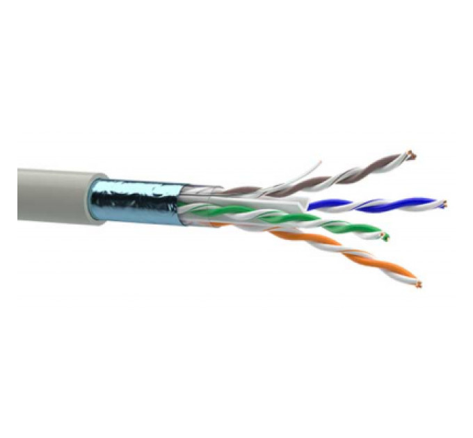OK-Net Кабель мережевий OK-Net FTP 305м, cat.6, малодимний (F/UTP-cat.6 LSOH) (КПВонг-HFЭ-ВП (250) 4*2*0,54)