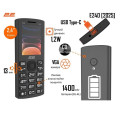2E Мобiльний телефон 2E E240 2025 Dual Sim Black (794300867202)