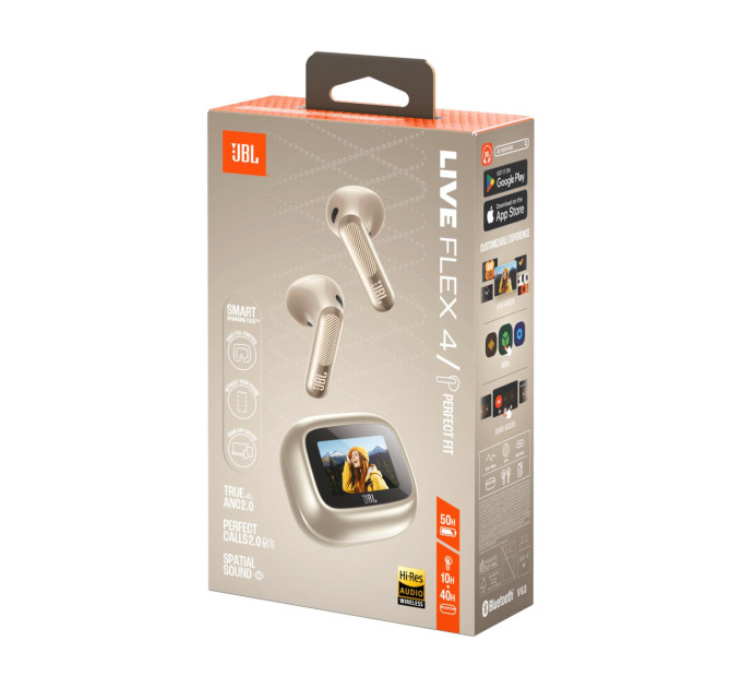Навушники JBL Live Flex 4 Sand JBLLIVEFLEX4CPG