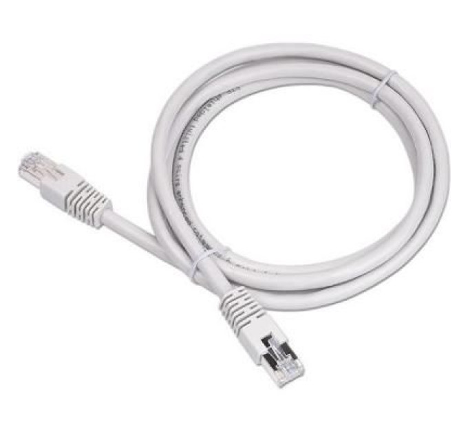 Cablexpert Патч корд Cablexpert PP22-5M, STP, литий, 50u" штекер із фіксатором, 5 м, сірий