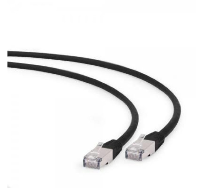 Cablexpert Патч корд Cablexpert PP6A-LSZHCU-BK-0.5M, S/STP, литий, 50u" штекер із фіксатором, 0,5 м, чорний