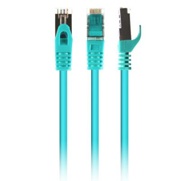 Cablexpert Патч корд Cablexpert PP6A-LSZHCU-G-0.25M, S/STP, литий, 50u" штекер із фіксатором, 0.25 м, зелений