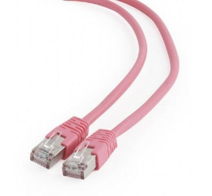 Cablexpert Патч корд Cablexpert PP6-3M/RO, FTP, категорія. 6, литий,  50u" штекер із фіксатором, 3 м, рожевий