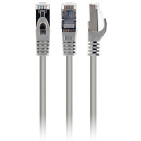 Патч корд Cablexpert PP6A-LSZHCU-5M, S/STP, литий, 50u" штекер із фіксатором, 5.0 м, сірий