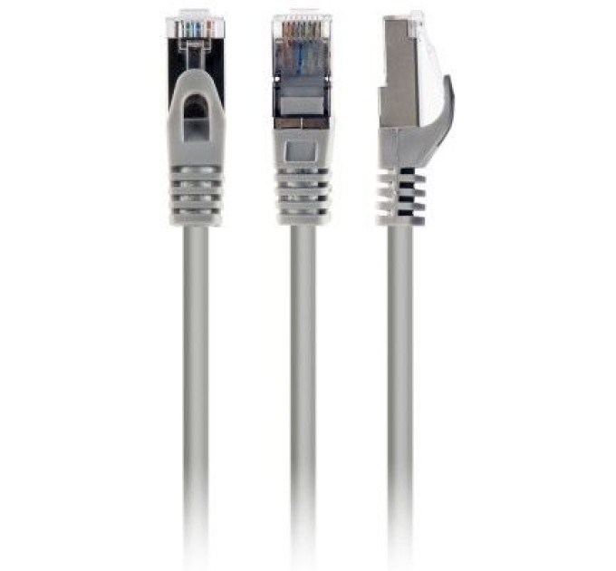 Cablexpert Патч корд Cablexpert PP6A-LSZHCU-5M, S/STP, литий, 50u" штекер із фіксатором, 5.0 м, сірий