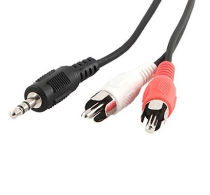 Cablexpert Аудіо-кабель Cablexpert CCA-458/0.2, 3.5мм/2хRCA-тюльпан тато, довжина 0.2м., стерео