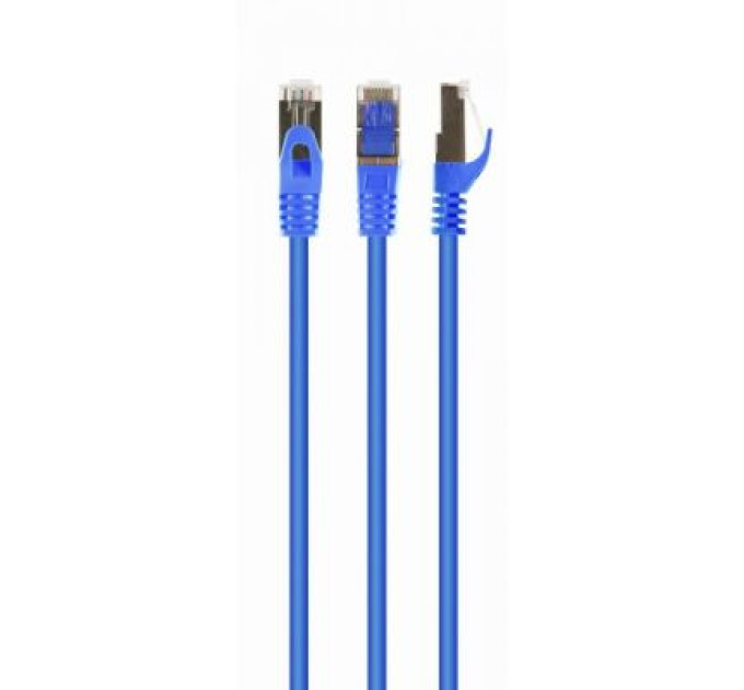 Cablexpert Патч корд Cablexpert PP6A-LSZHCU-B-3M, S/STP, литий, 50u" штекер із фіксатором, 3,0 м, синій